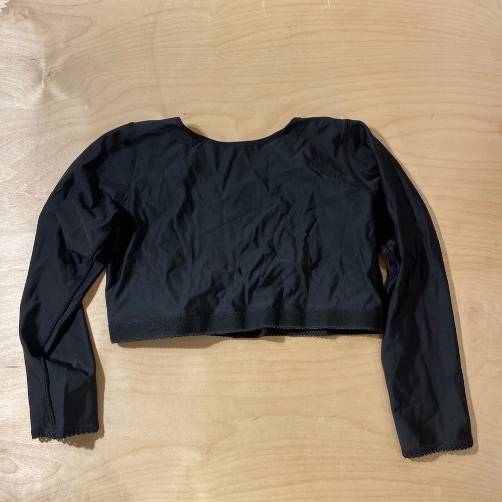 Black Long Sleeve Shapewear Top